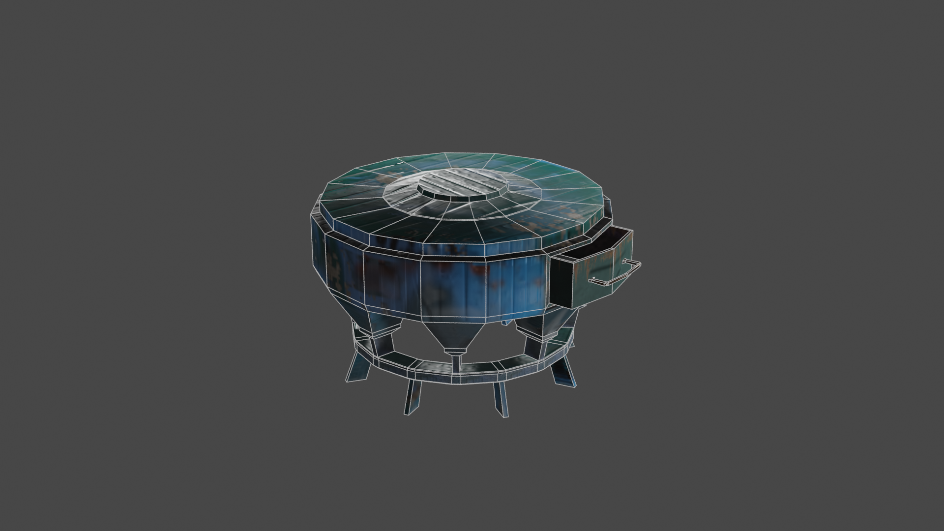 DUSTY SIDE-TABLE  (LOW POLY) preview image 2